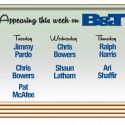 Guests for the Week of February 29, 2016