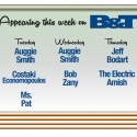 Guests for the Week of February 8, 2016