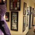 Chick McGee and Bowers Practice their First Pitch