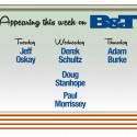 Guests for the Week of May 16, 2016