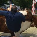 Kristi Lee and Josh Arnold Ride a Bull